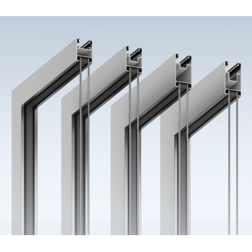 Ventana del sistema de pantalla de ventana de la serie de 120 series extremadamente estrechas