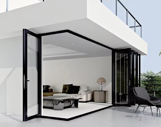 Puertas de aluminio plegables