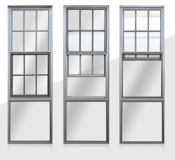 Ventanas de aluminio colgadas