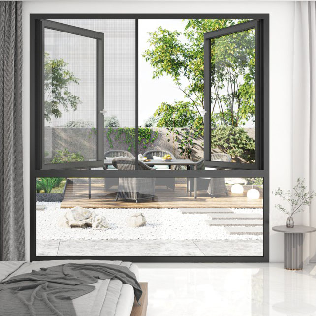28 x 44 ventanas de aluminio aisladas térmicamente